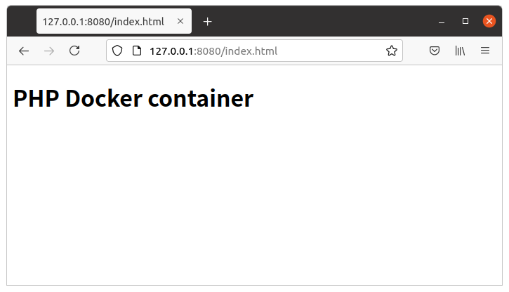 ブラウザでindex.htmlを表示する